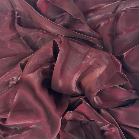 1 Yard Shimmering Crystalized Liquid Faux Silk Chiffon Fabric 59" Width
