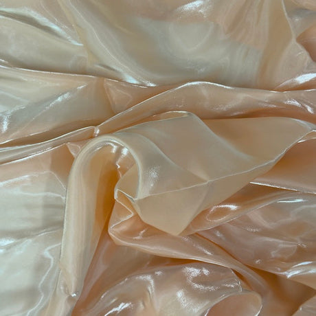 1 Yard Shimmering Crystalized Liquid Faux Silk Chiffon Fabric 59" Width