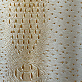 Faux Leather Vinyl Fabric Gatorich II Style, Felt Backed, 54/56" Width, Stiff Texture for Crafts