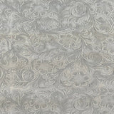 1 Yard Western Floral PU Faux Leather Vinyl Fabric 100% Polyurethane