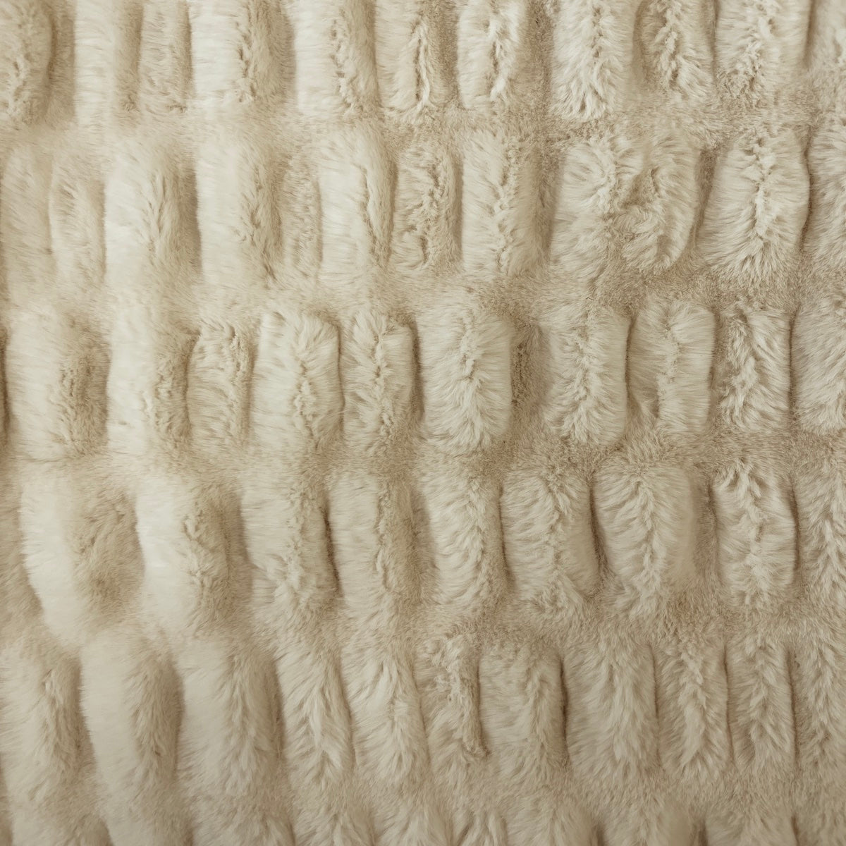1 Yard Luxurious Ruched Chinchilla Stretch Faux Fur Fabric 60" Width