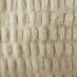 1 Yard Luxurious Ruched Chinchilla Stretch Faux Fur Fabric 60" Width