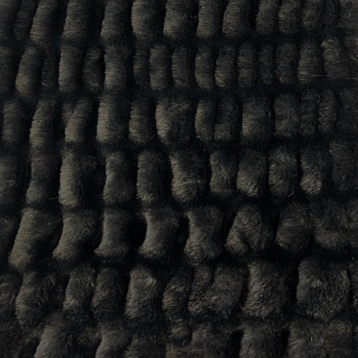 1 Yard Luxurious Ruched Chinchilla Stretch Faux Fur Fabric 60" Width