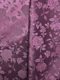 Plum Jacquard Satin Fabric - Plum Reversible Jacquard, 58"-60" Width