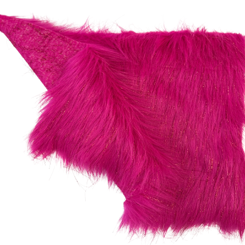 1 Yard 60" Sparkly Tinsel Faux Fur Fabric Shaggy Long Pile Glitter Fur for Costumes & Crafts