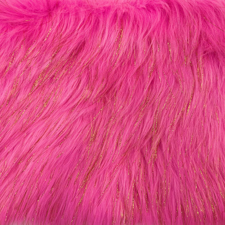 1 Yard 60" Sparkly Tinsel Faux Fur Fabric Shaggy Long Pile Glitter Fur for Costumes & Crafts
