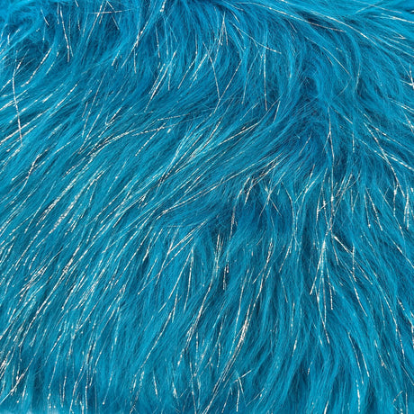 1 Yard 60" Sparkly Tinsel Faux Fur Fabric Shaggy Long Pile Glitter Fur for Costumes & Crafts