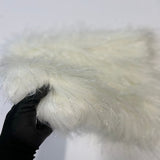 1 Yard 60" Sparkly Tinsel Faux Fur Fabric Shaggy Long Pile Glitter Fur for Costumes & Crafts