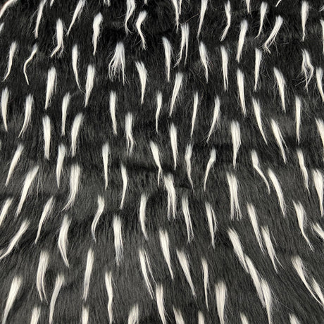 1 Yard Two Tone Spike Shaggy Faux Fur Fabric 100% Polyester
