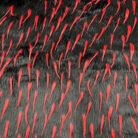 1 Yard Two Tone Spike Shaggy Faux Fur Fabric 100% Polyester