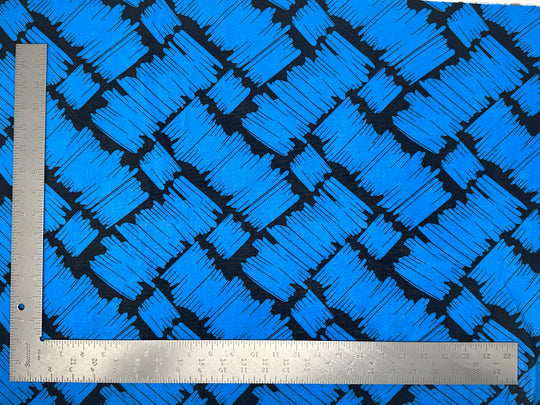1 Yard ITY Knit Geometric Fabric – Lightweight Stretch Fabric with Bold Print for Apparel Projects 58" 60" Width