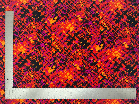 1 yard ITY geometric knit fabric – stretch spandex polyester fabric for dresses, tops, and skirts 58" 60" Width