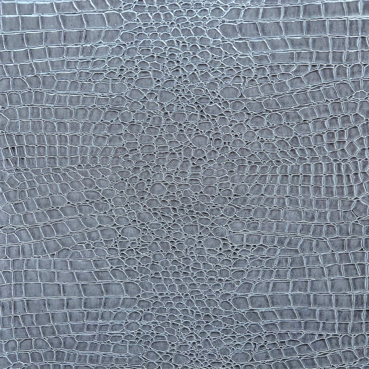 1 Yard Faux Crocodile Vinyl Fabric 100% Polyester