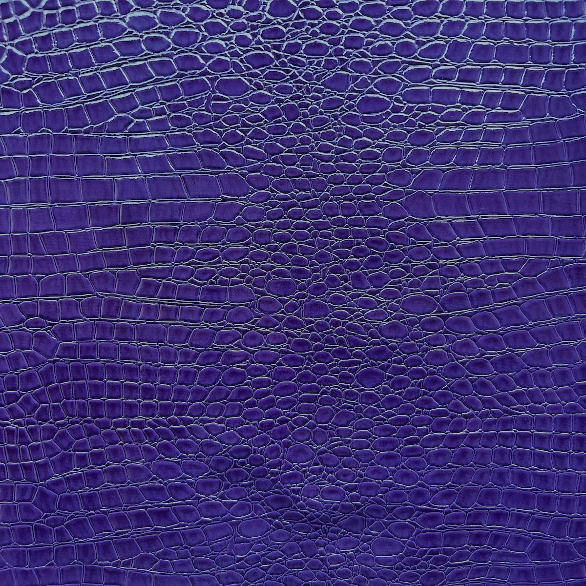 1 Yard Faux Crocodile Vinyl Fabric 100% Polyester
