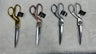 Professional Tailor Scissors Stainless Steel Fabric - Chrome Gold, Brushed Copper, Chrome Silver, Brushed Nickel, 8" Length, 2.35" Width, 0.79" Height