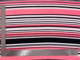 1 Yard Liverpool Knit Horizontal Multicolor Stripe Fabric for Apparel and Crafts – 58–60 Inches Wide