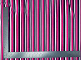 1 Yard Techno Crepe Knit Multicolor Stripe Print Fabric Lightweight Stretch 60 Inch Width