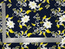 1 Yard Liverpool Knit Floral Print Fabric – Stretch Textured Floral Fabric for Garments and Headwraps – 58 Inch