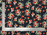 1 Yard Liverpool Knit Floral Print Fabric – Stretch Crepe Texture Floral Knit for Sewing and Apparel – 58" Width