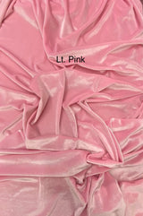 Pink Stretch Velvet Fabric - Pink, 58"-60" Wide