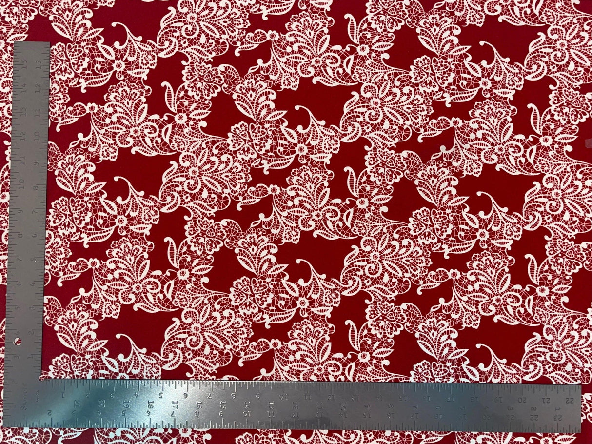 1 yard Liverpool knit floral print fabric with stretch for dresses tops skirts blouses 60 inches wide