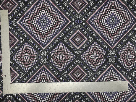 1 Yard ITY Knit Geometric Print Fabric for Apparel and Accessories 60 Inches Wide