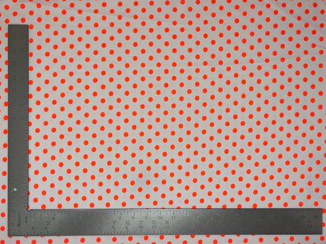 1 Yard Liverpool Knit Neon Polka Dot Fabric – Medium Weight Stretch Fabric for Bold Apparel Designs