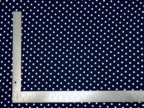 1 Yard DTY Double Sided Brushed Knit Small Polka Dot Print Fabric Soft, Elegant, and Versatile 60 Inches Wide
