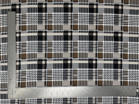 1 Yard Liverpool Knit Plaid Print Fabric – Medium Weight Stretch Fabric for Apparel and Décor 58" 60" Width