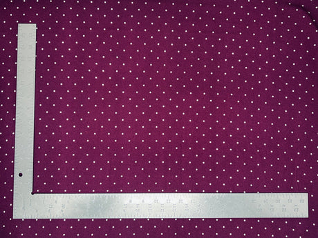1 Yard Liverpool Knit Polka Pin Dot Fabric – Medium Weight Textured Stretch Fabric for Clothing 58" 60" width