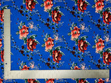 1 Yard Soft ITY Knit Floral Print Fabric For Dresses Tops Skirts Apparel Projects 60 Inch Wide