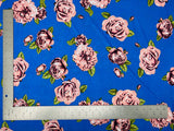 1 Yard ITY Knit Floral Print Fabric for Apparel and Dresses 60 Inches Wide