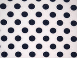 1 Yard ITY Knit Polka Dot Print Fabric for Stylish Apparel 60 Inches Wide