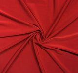 ITY Red Polyester Spandex Fabric - Red, 58/60" Width