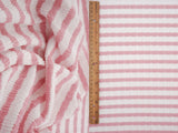 1 Yard Bubble Jacquard Stripe Fabric 230 GSM Polyester Spandex Blend 54/55" Width