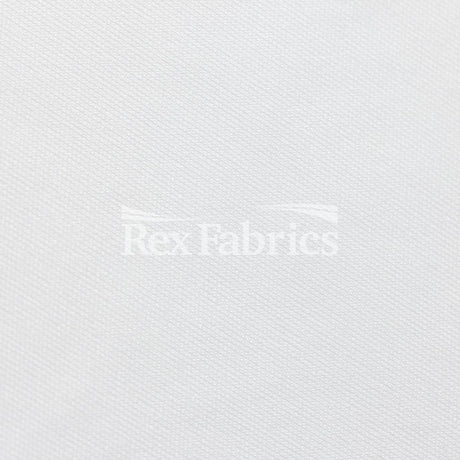 Interlock Polyester Fabric - Solid White, 58/60" Width, PFP Printable (1 Yard)
