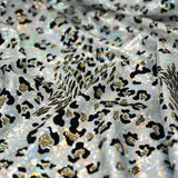 1 Yard Jag City Performance Spandex with Shattered Glass Foil 58/60" Wide