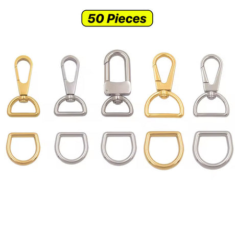 Pet Hardware Set Swivel Snap Hook & D Ring for Bags