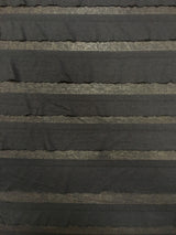 Polyester Spandex Fabric - 2" Ruffles, Grey/Black, Black/Black, 50 To 52 Inches Wide