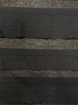 Polyester Spandex Fabric - 2" Ruffles, Grey/Black, Black/Black, 50 To 52 Inches Wide