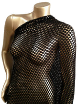 Colorful Big Hole 0.5 Inch Diamond Mesh Stretch Polyester Spandex Fishnet Fabric - Polyester Spandex Fabric, 0.5 Inch Diamond Mesh, 58 To 60 Inches Wide