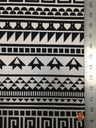 Repeat Greek Pattern Polyester Spandex Fabric - White/Black, Pink/Navy, Lightweight Knit Jersey, 58"-60" Wide