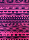 Repeat Greek Pattern Polyester Spandex Fabric - White/Black, Pink/Navy, Lightweight Knit Jersey, 58"-60" Wide