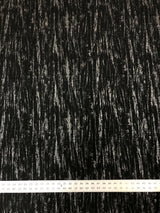 Polyester Spandex Textured Fukuro Fabric - Abstract Foil, Black/Silver, Black/Gold, 52/54" Width