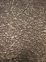 Polyester Spandex Textured Fukuro Embossed Floral Design With Shiny Lurex Fabric - Dark Gold, Dark Silver, Dark Turquoise, Dark Red, 52/54" Width