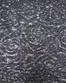 Polyester Spandex Textured Fukuro Embossed Floral Design With Shiny Lurex Fabric - Dark Gold, Dark Silver, Dark Turquoise, Dark Red, 52/54" Width
