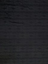 Polyester Textured Spandex Fabric - Matte Foil Abstract Design, Black, Pink, 56" To 58" Width