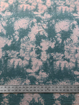 Polyester Spandex ITY Matte Jersey Fabric - Tie Dye, Turquoise, Taupe, 58-60" Width