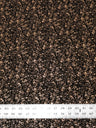 Small Rib Textured Fukuro Polyester Spandex Fabric - Small Dots Shiny Foil, Copper, Silver, 58" Width