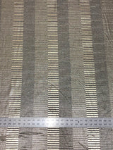 Textured 4X4 Ribbed Polyester Spandex Fabric - Gold Foil Stripes, Oatmeal, Black, Charcoal